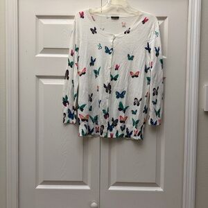 Women's Butterfly Print Cardigan